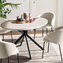 Giove στρογγυλή τραπεζαρία Connubia by Calligaris
